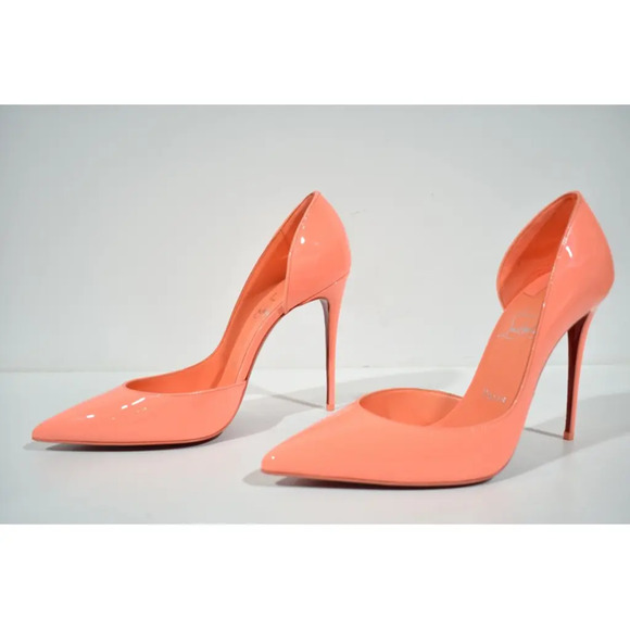 Christian Louboutin Iriza 100 Drag Orange Patent Leather D'Orsay Heel Pump 40 - Picture 9 of 12
